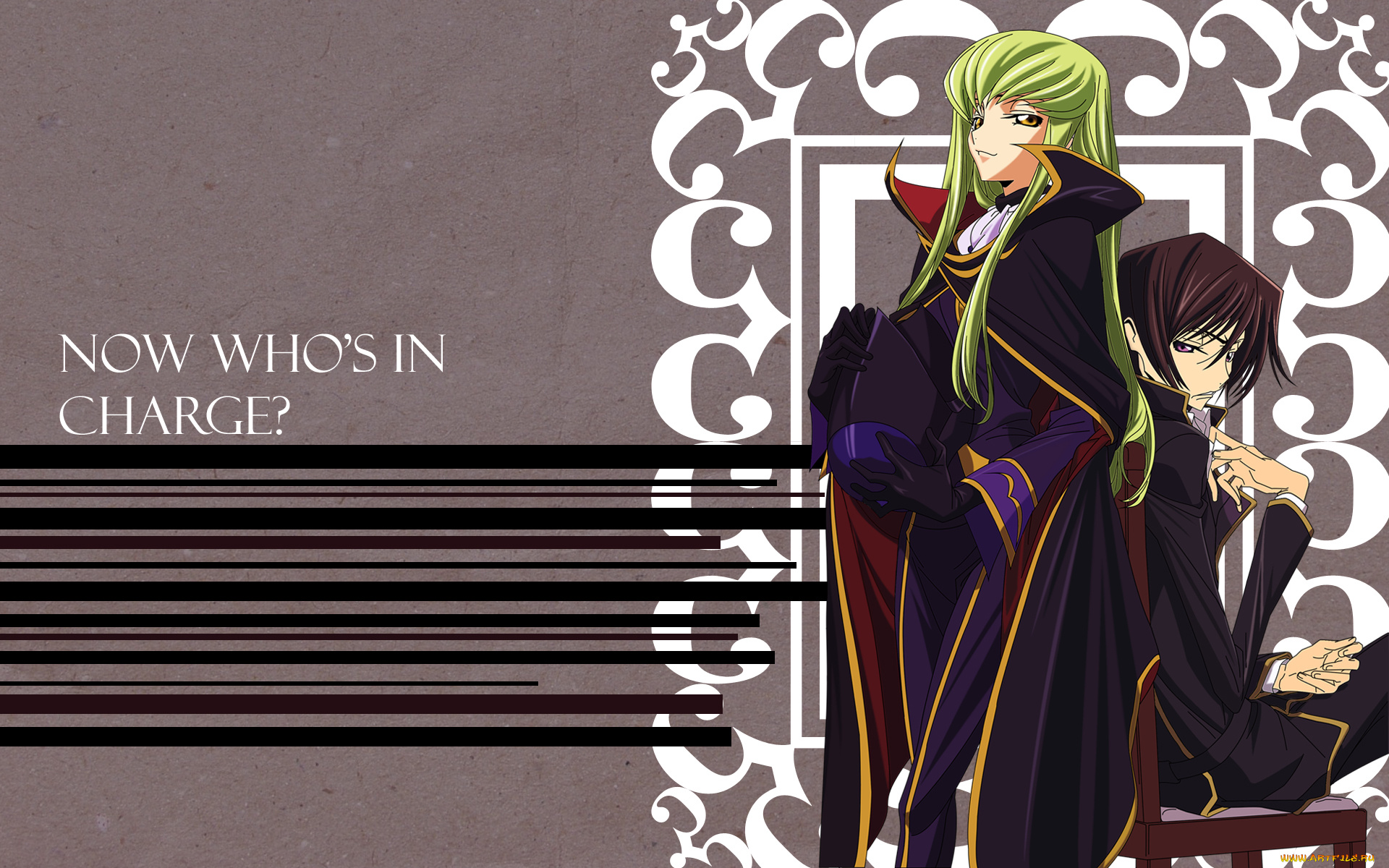 аниме, code, geass, фон, девушка, взгляд