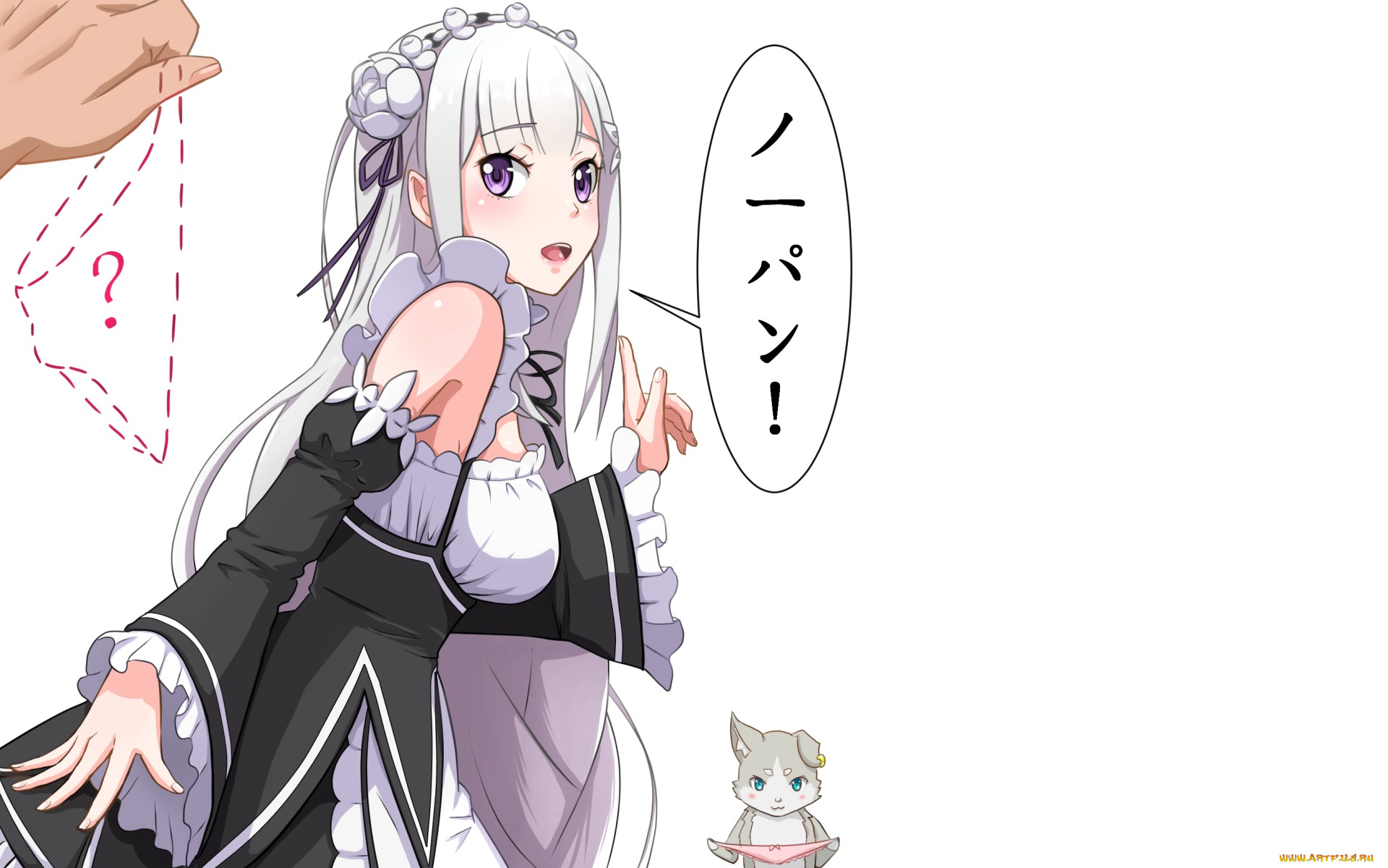 аниме, re, , zero, kara, hajimeru, isekai, seikatsu, фон, взгляд, девушка