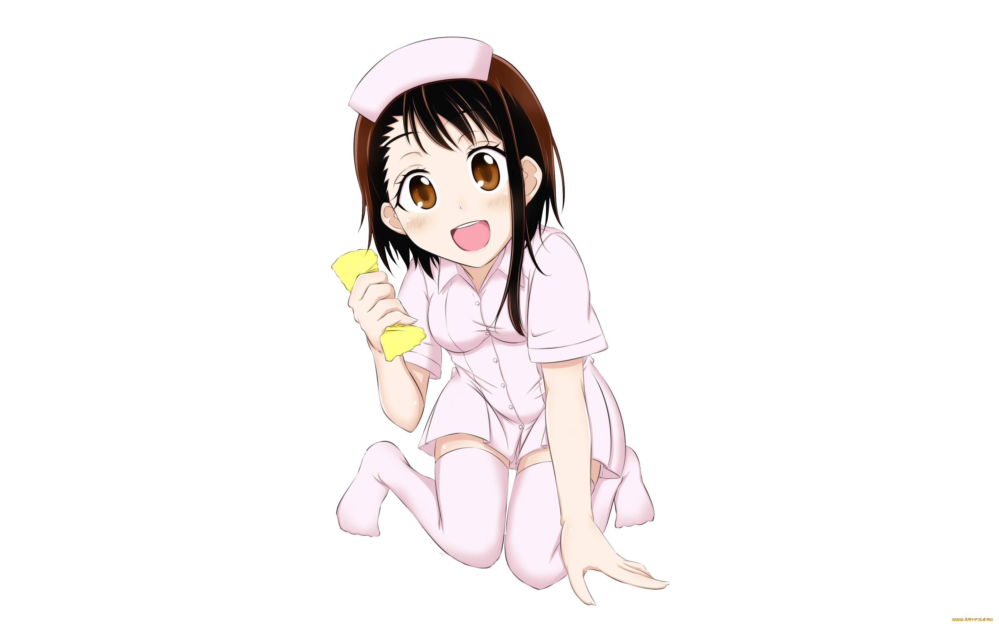 аниме, nisekoi, девушка, взгляд, фон