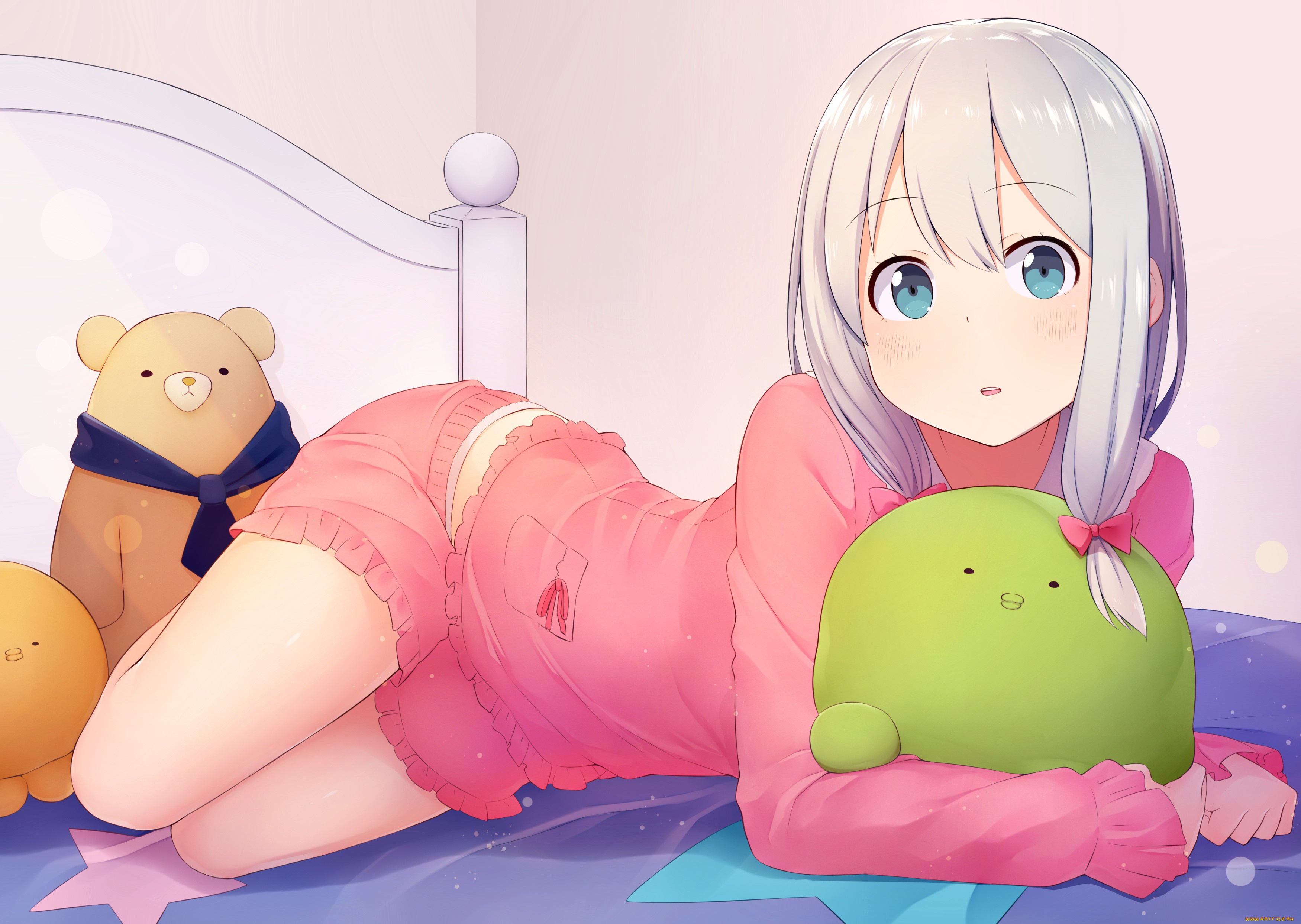 аниме, eromanga-sensei, kawaii, bear, blush, anime, manga, japanese, sugoi, bishojo, kuma, mussune, sagiri, izumi, megumi, jinno, masamune