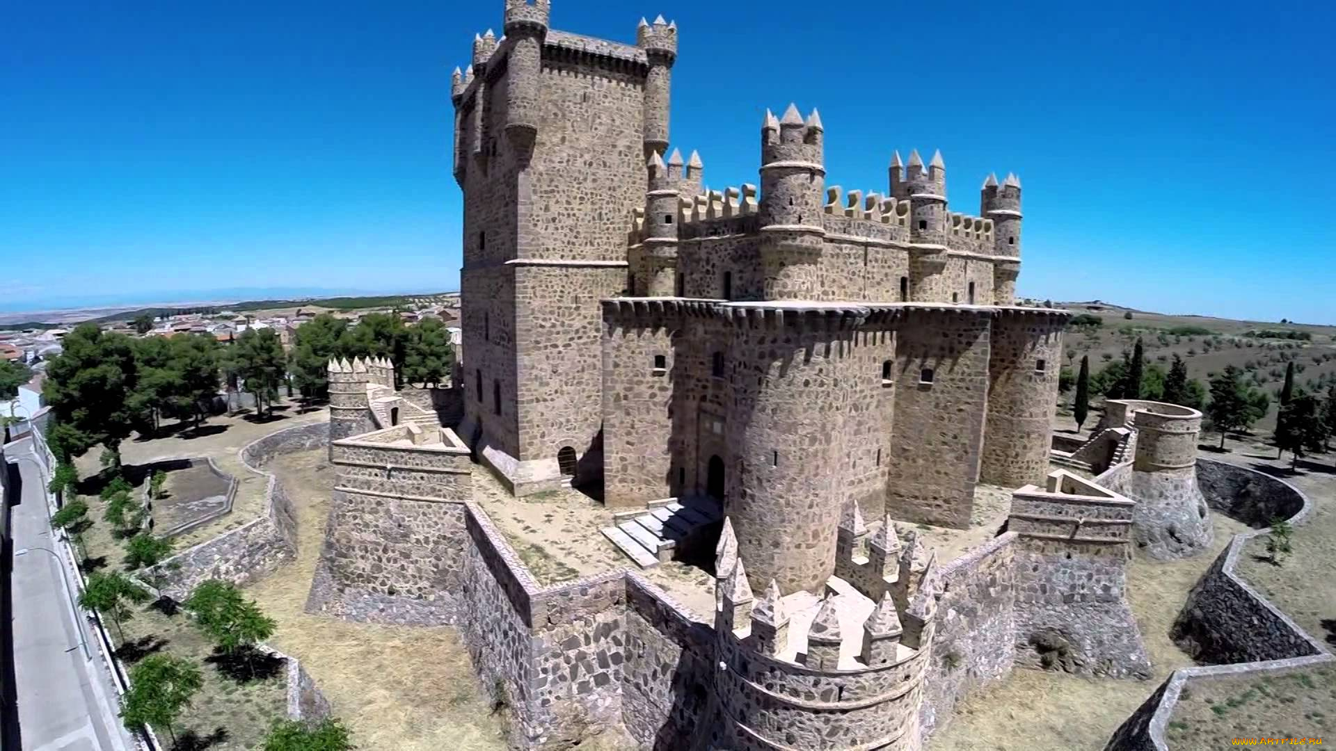 guadamur, castle, города, замки, испании, guadamur, castle