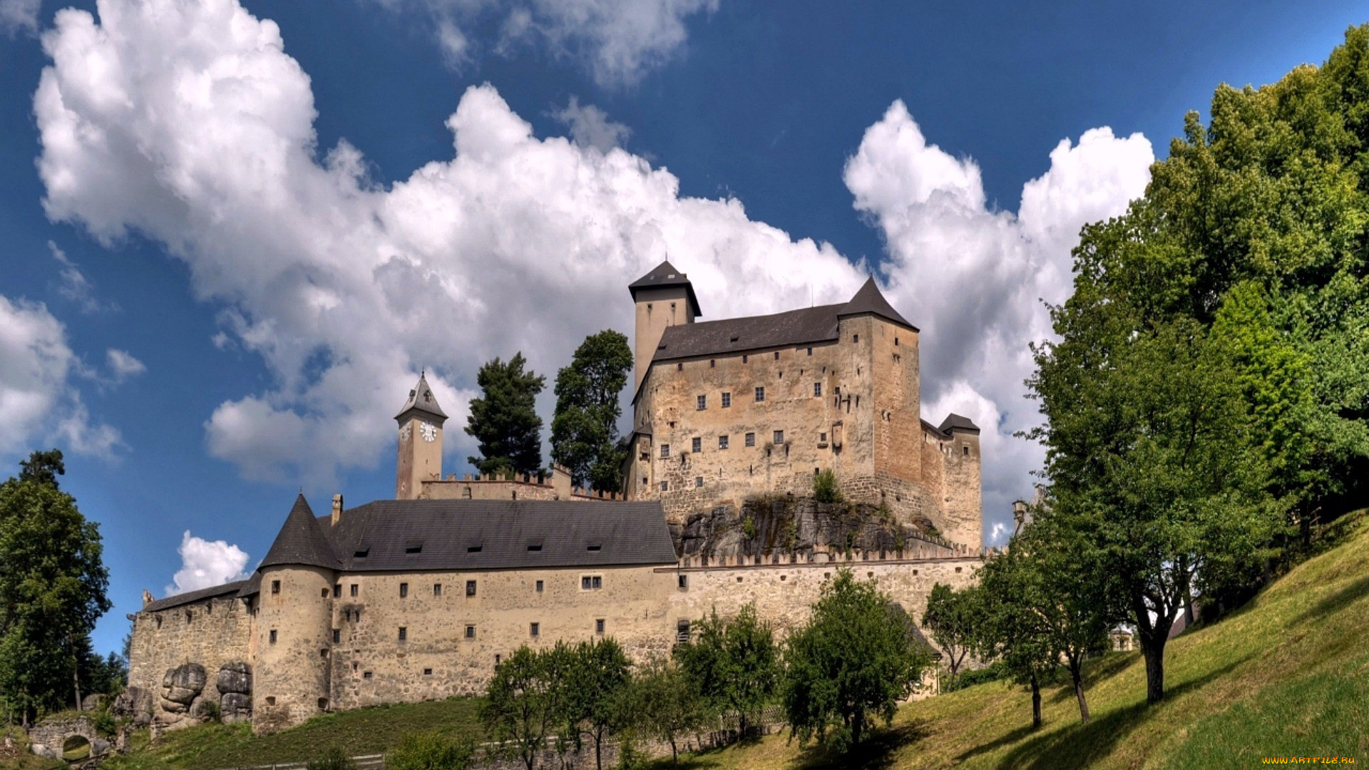 rappottenstein, castle, города, замки, австрии, rappottenstein, castle