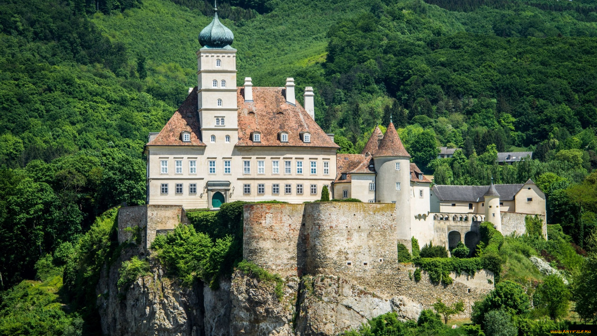 schonbuhel, castle, города, замки, австрии, schonbuhel, castle
