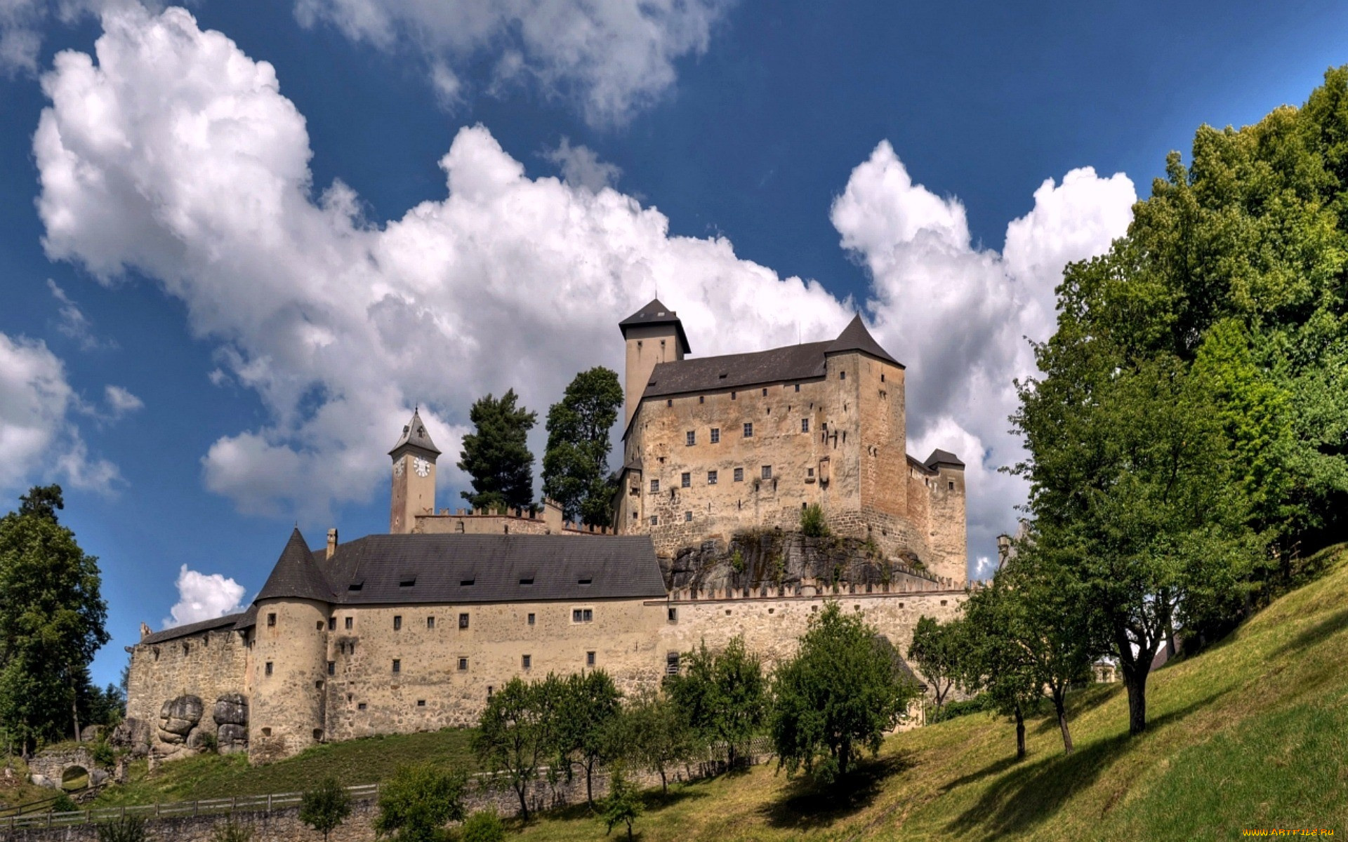 rappottenstein, castle, города, замки, австрии, rappottenstein, castle