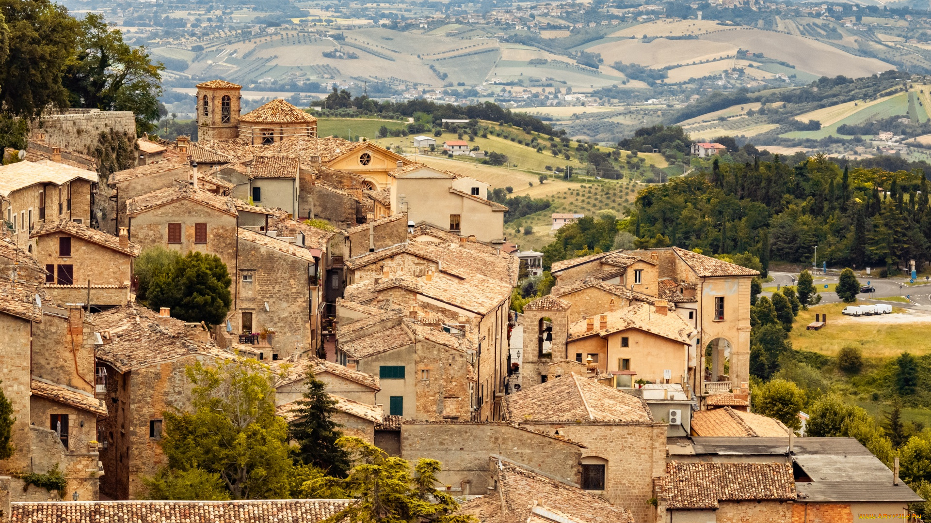 civitella, del, tronto, italy, города, -, панорамы, civitella, del, tronto