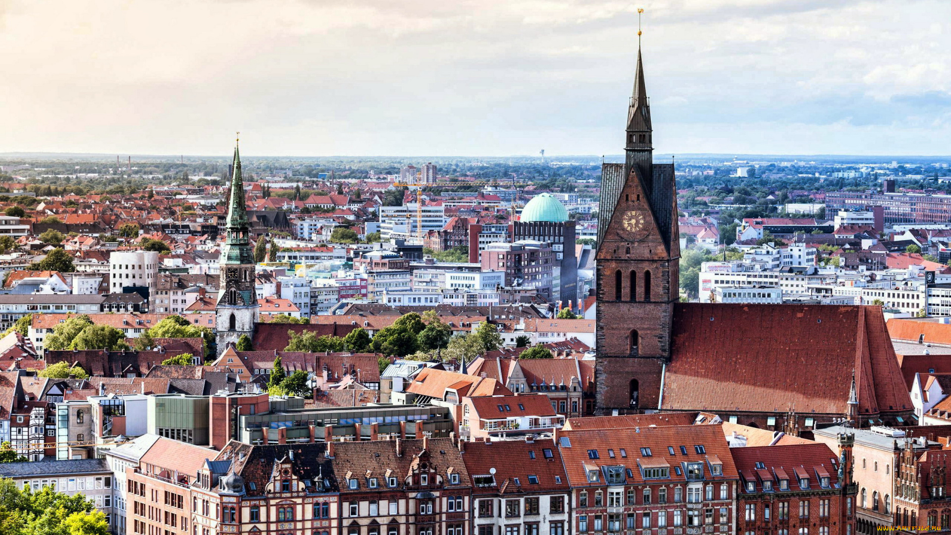 hanover, germany, города, -, панорамы