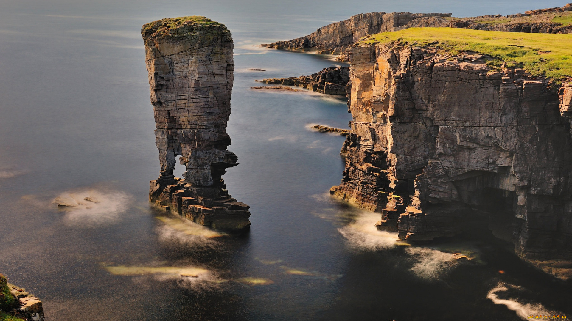 mainland, orkney, northern, isles, scotland, природа, побережье, northern, isles