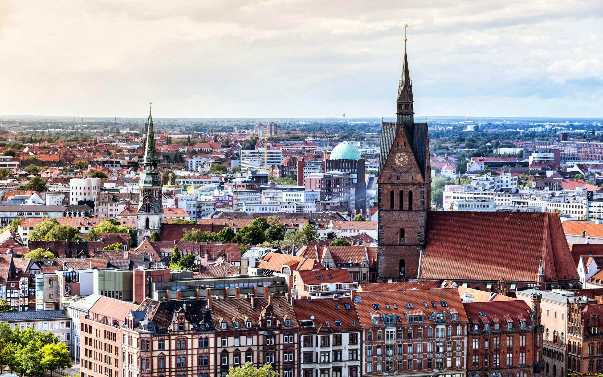 hanover, germany, города, -, панорамы