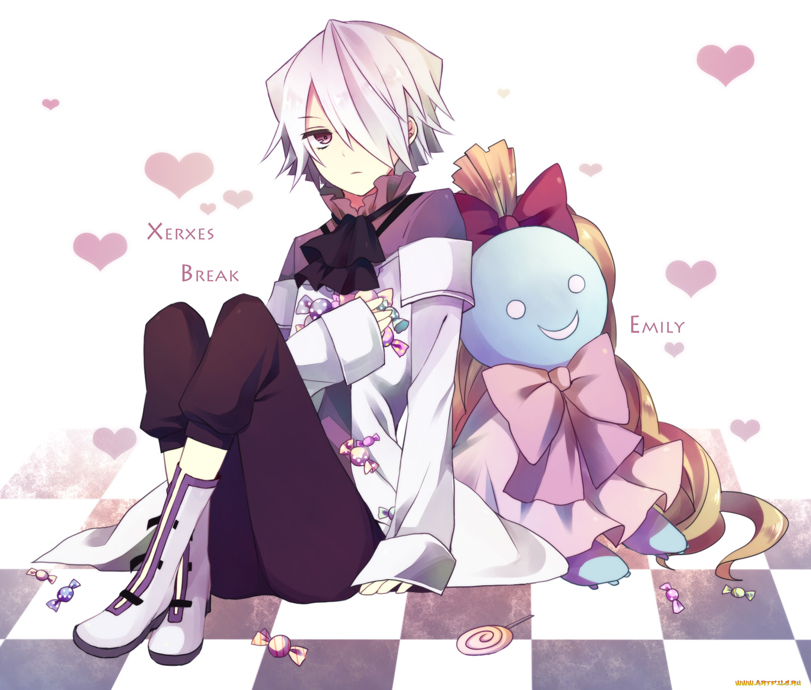 аниме, pandora, hearts, xerxes, break, emily