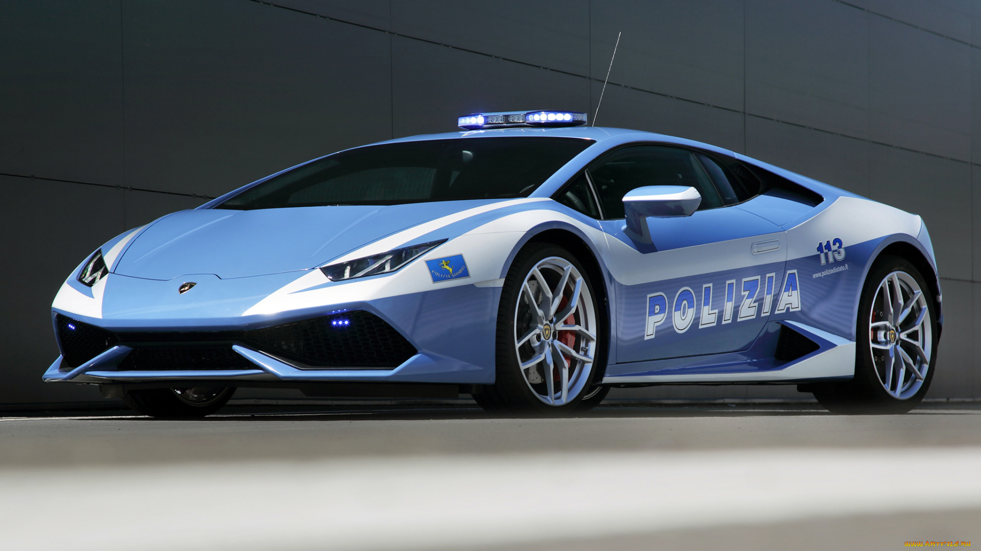 автомобили, полиция, polizia, lp, 610-4, huracаn, lamborghini, синий, 2014, lb724