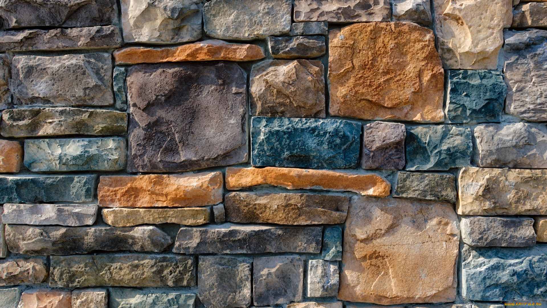 разное, текстуры, stone, wall, colorful, pattern