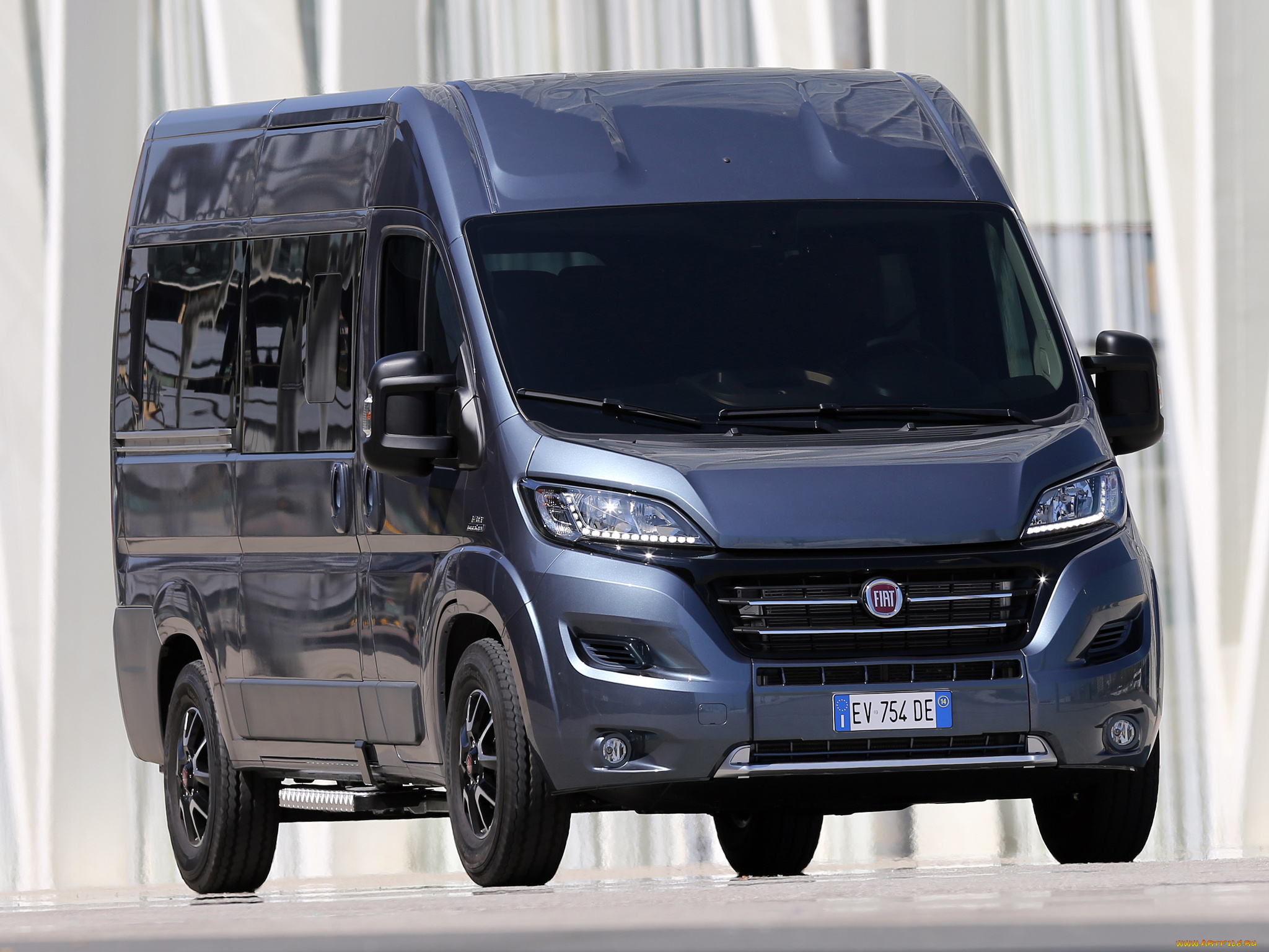 автомобили, fiat, синий, panorama, ducato