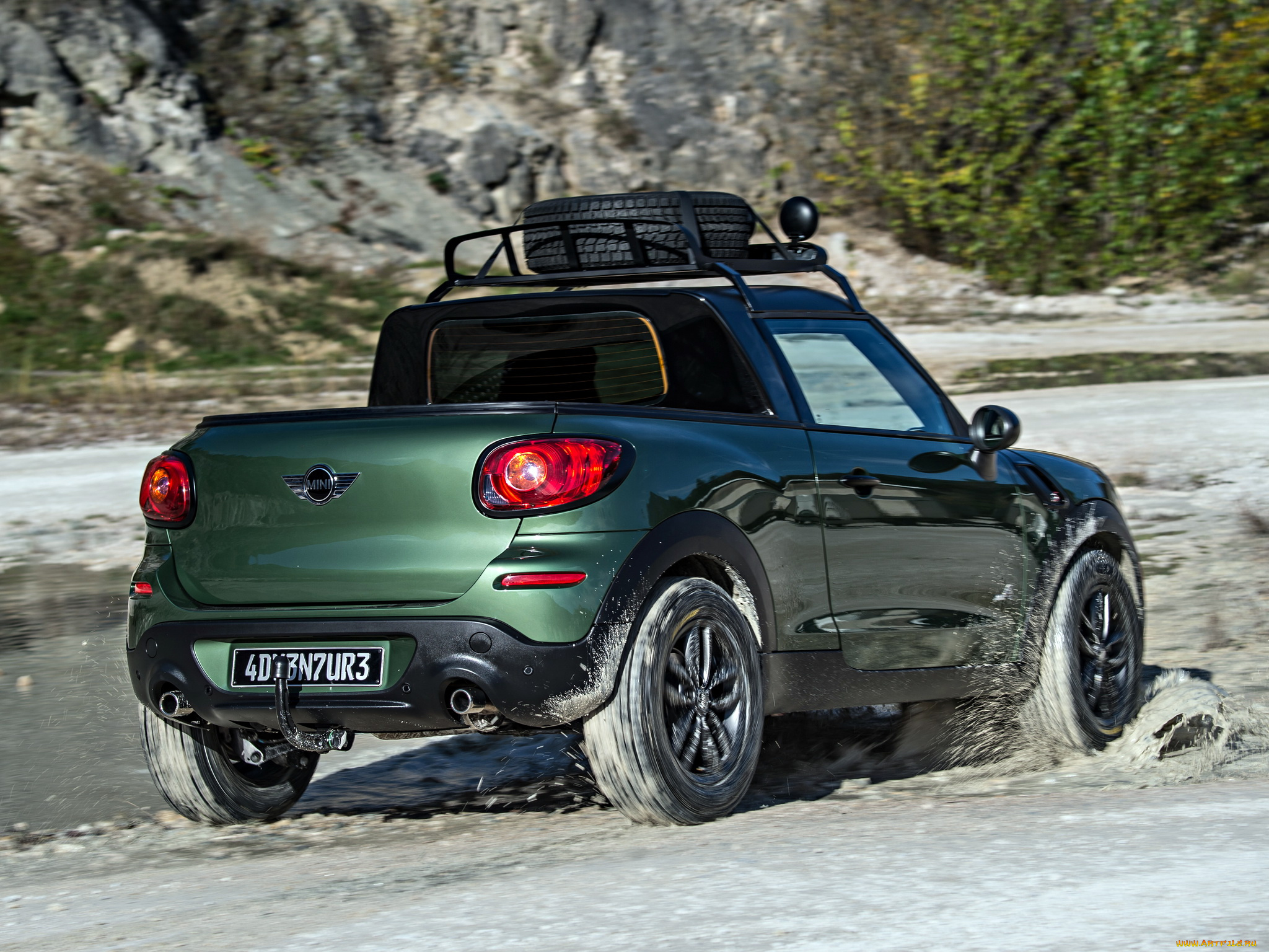 автомобили, mini, r61, adventure, paceman, зеленый, 2014