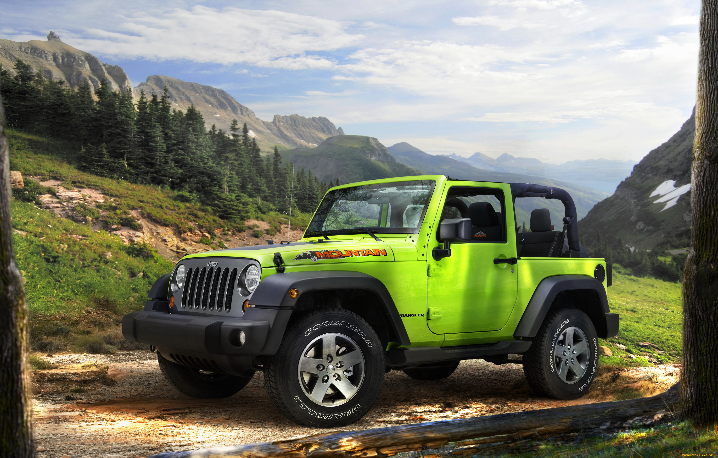 2012, jeep, wrangler, mountain, автомобили, jeep, салатовый, wrangler