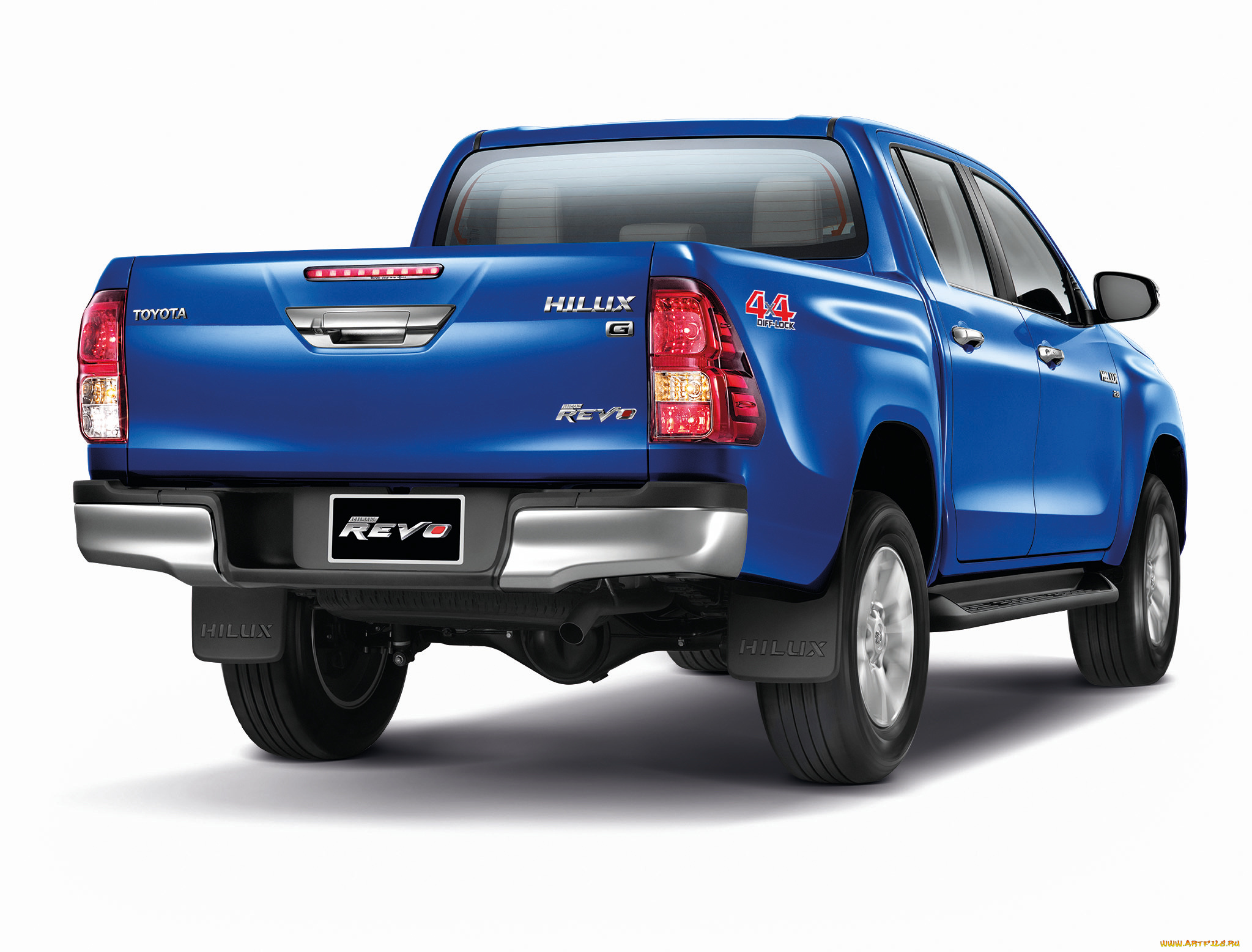 автомобили, toyota, синий, 2015г, th-spec, 4x4, cab, double, revo, hilux