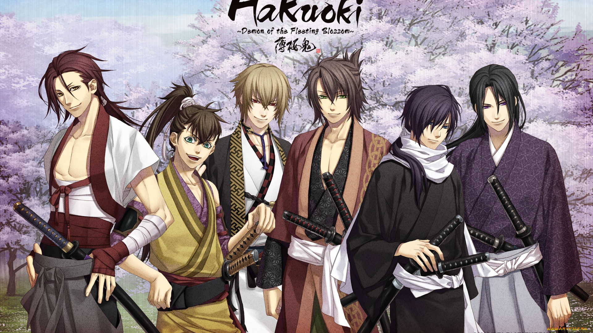 аниме, hakuoki, парень