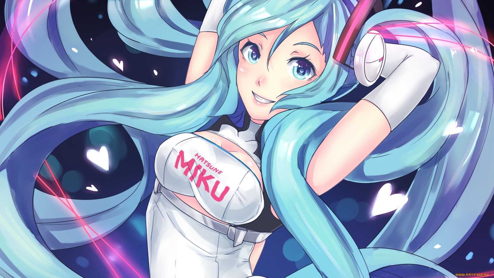 аниме, vocaloid, hatsune, miku