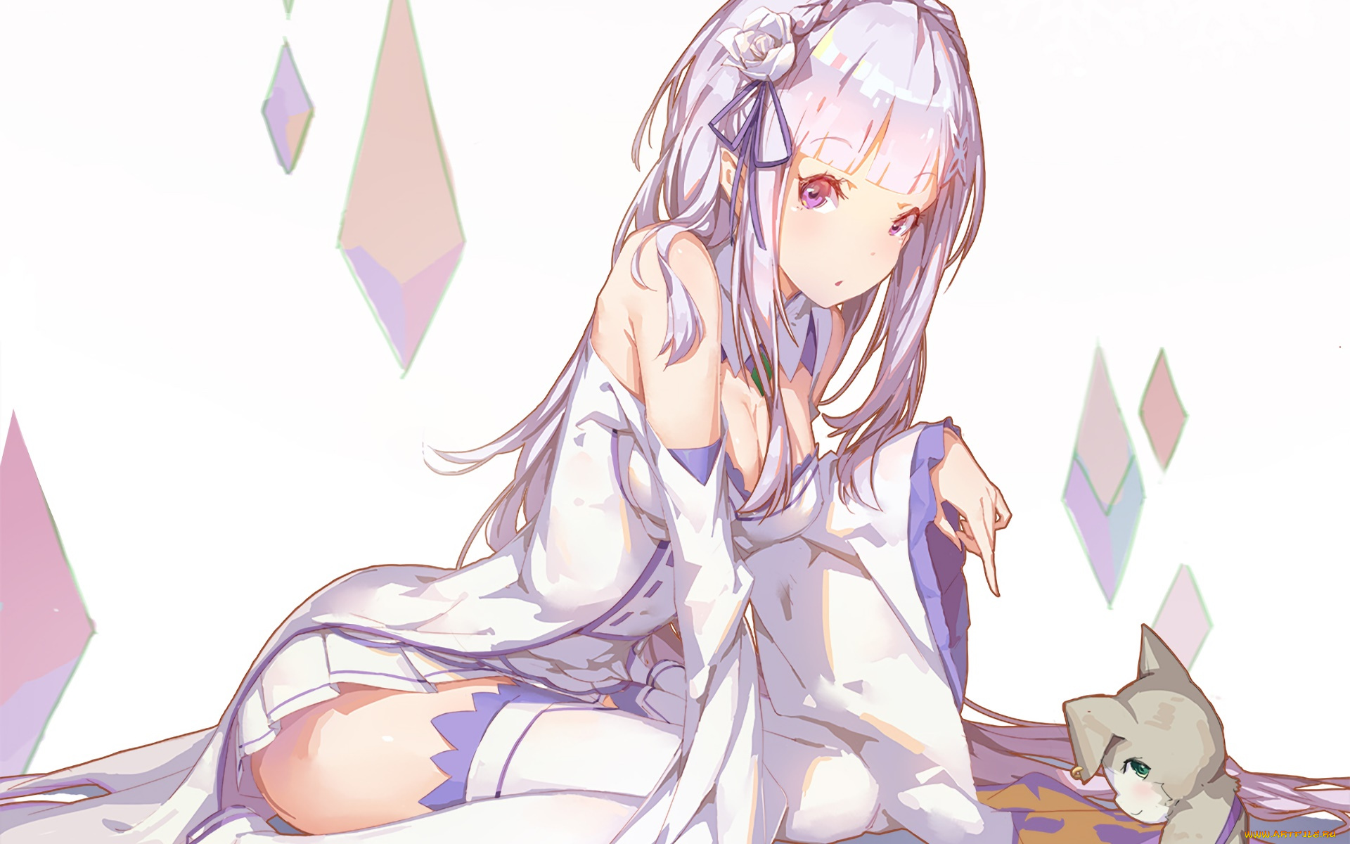 аниме, re, , zero, kara, hajimeru, isekai, seikatsu, девушка