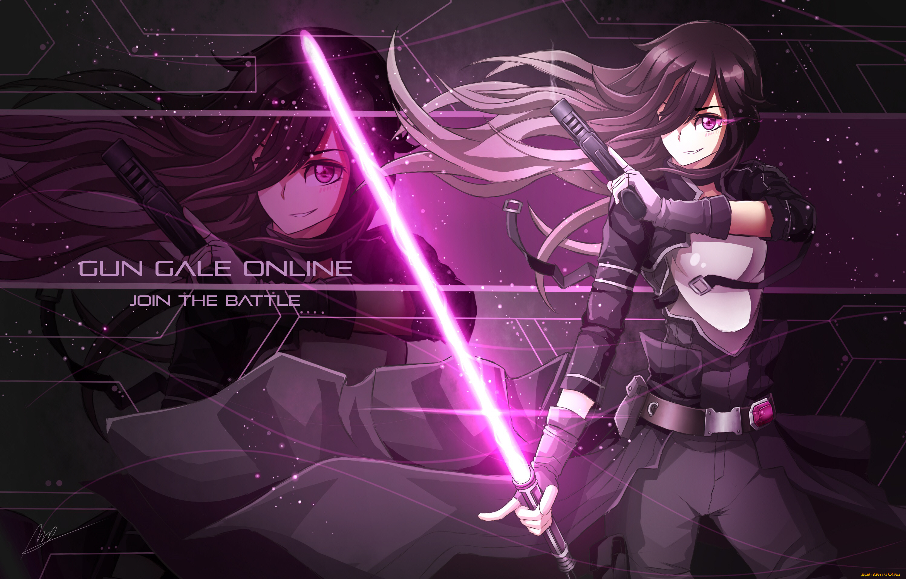 аниме, sword, art, online, кирито