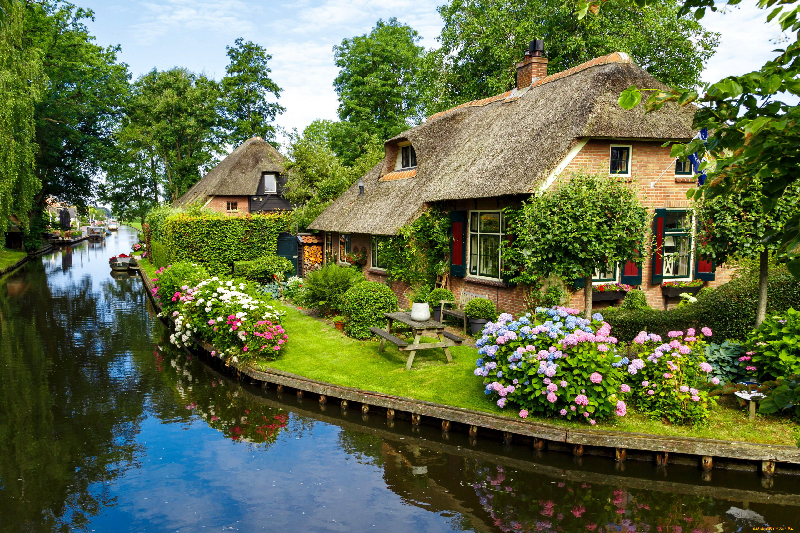 giethoorn, netherlands, города, -, здания, , дома