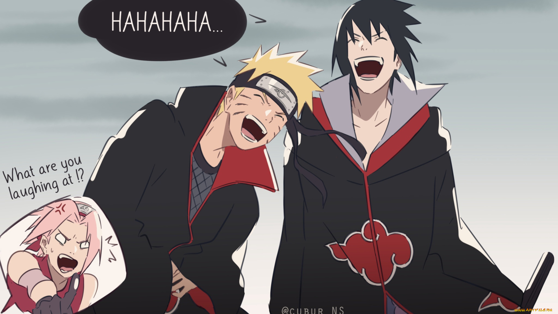 аниме, <b>naruto</b>, <b>сакура</b>, узумаки, <b>наруто</b>, учиха, саске, смех.