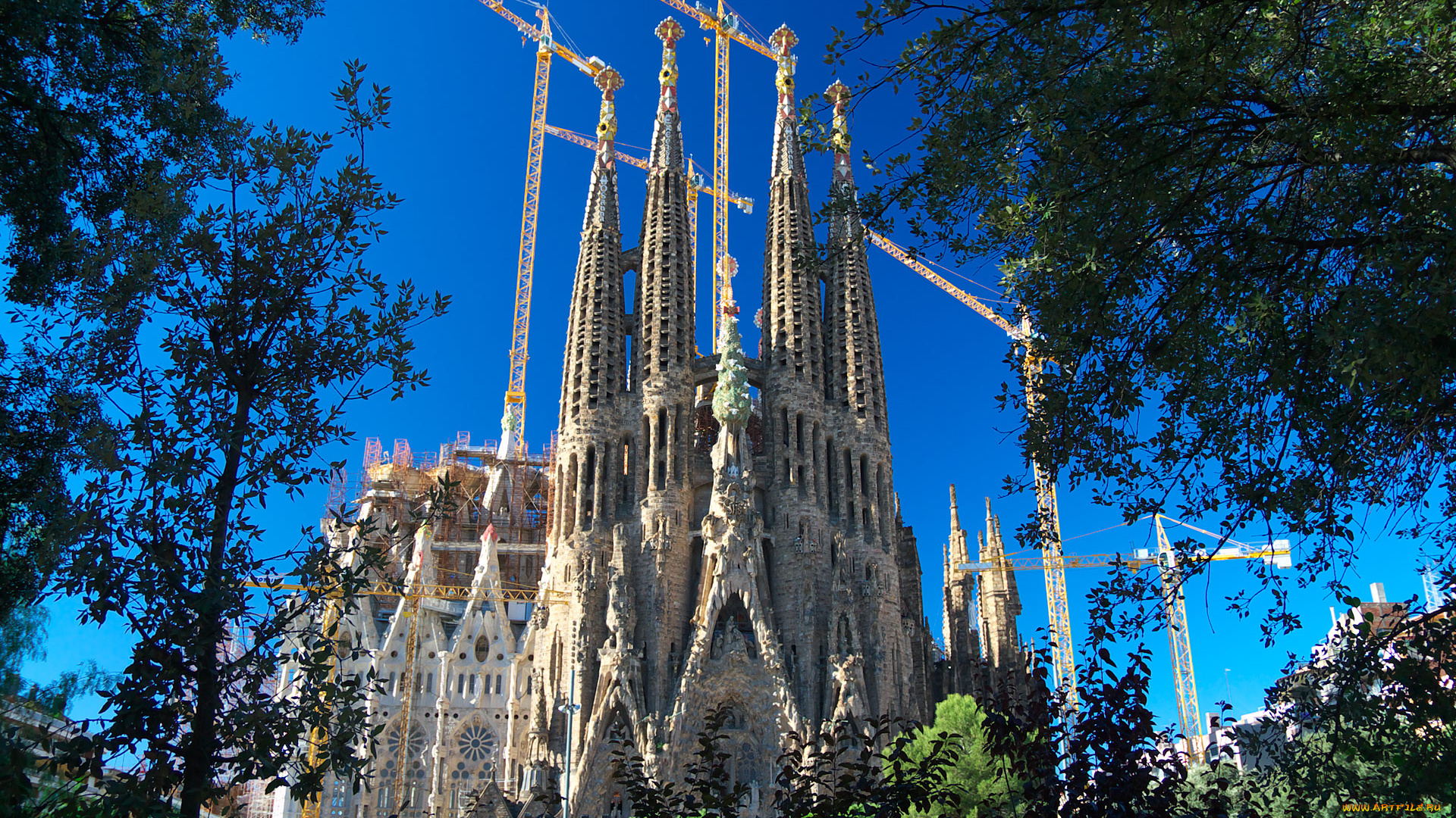 sagrada, familia, barcelona, города, барселона, испания