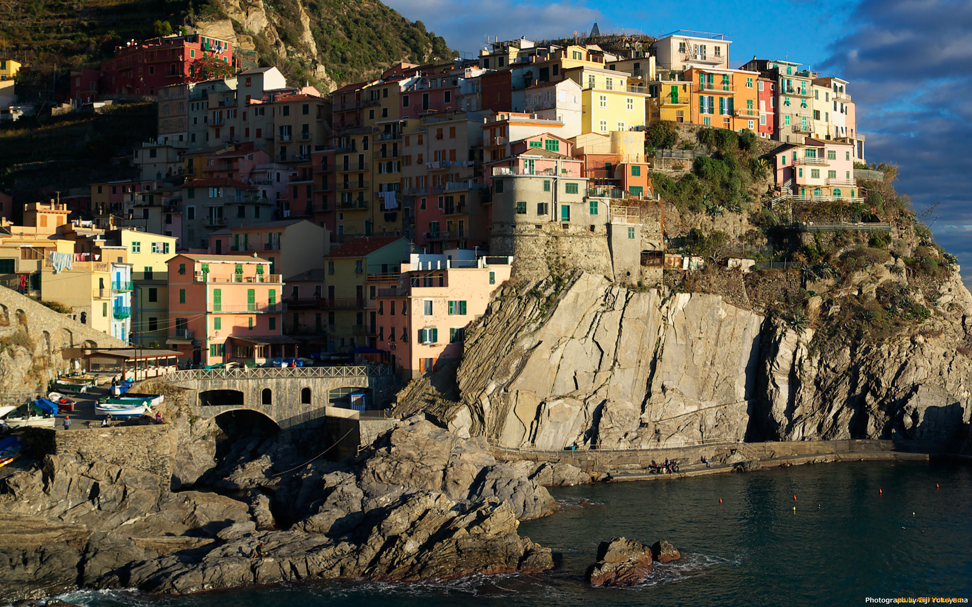 manarola, города, амальфийское, лигурийское, побережье, италия