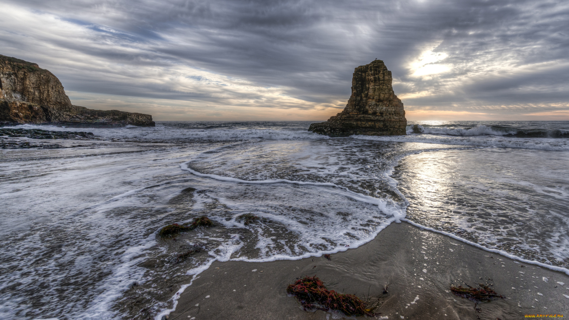 davenport, california, природа, побережье, pacific, ocean, давенпорт, калифорния, тихий, океан, скалы