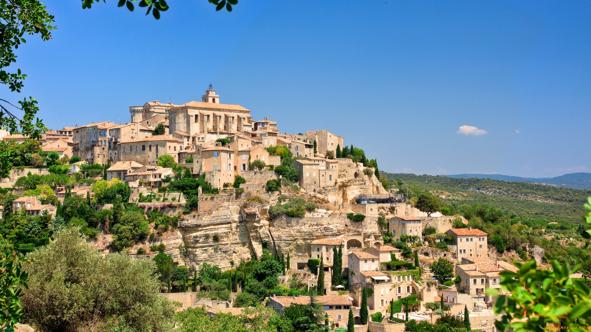 gordes, provence, alpes, cote, d`azur, france, города, панорамы, горд, франция, здания