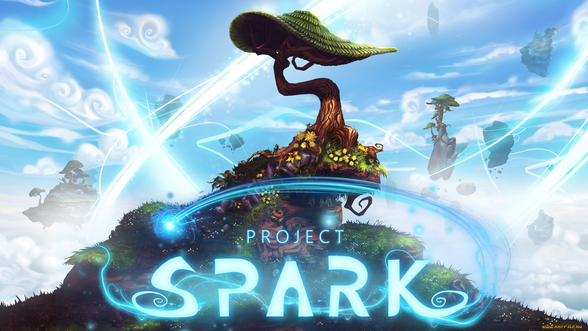 project, spark, видео, игры, дерево, лучи