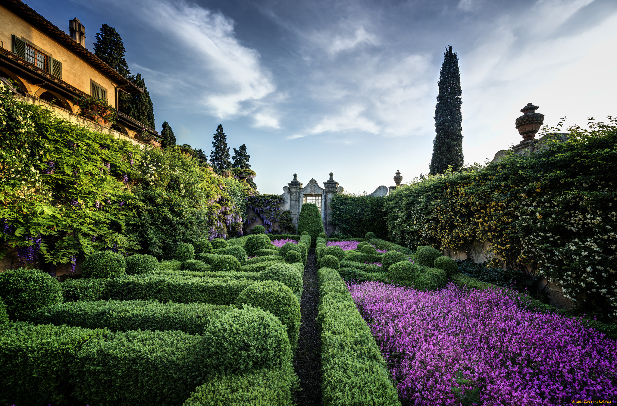 villa, capponi, arcetri, florence, italy, природа, парк, сад, италия, флоренция, арчетри, вилла, каппони