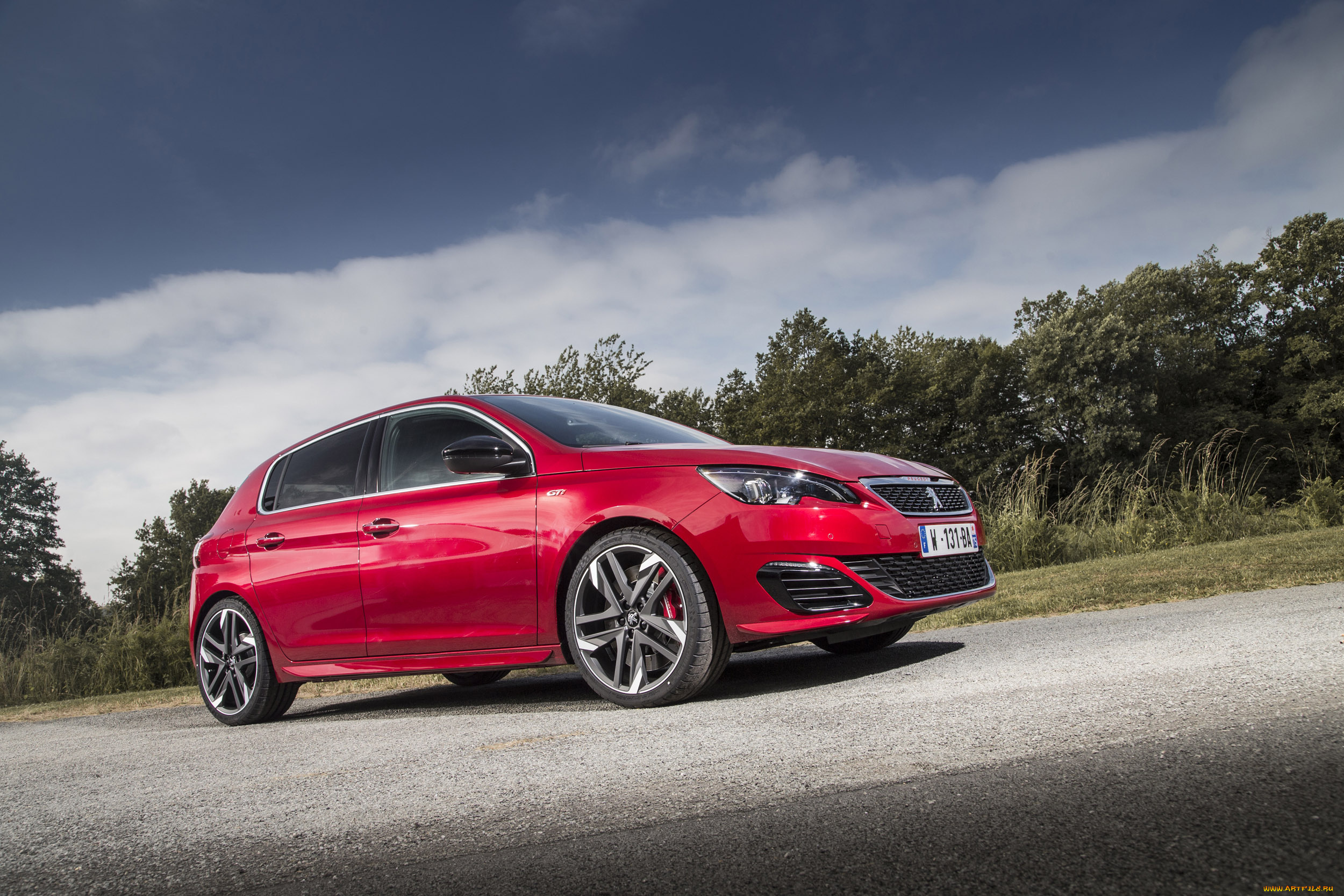 автомобили, peugeot, красный, 2015г, gti, 308