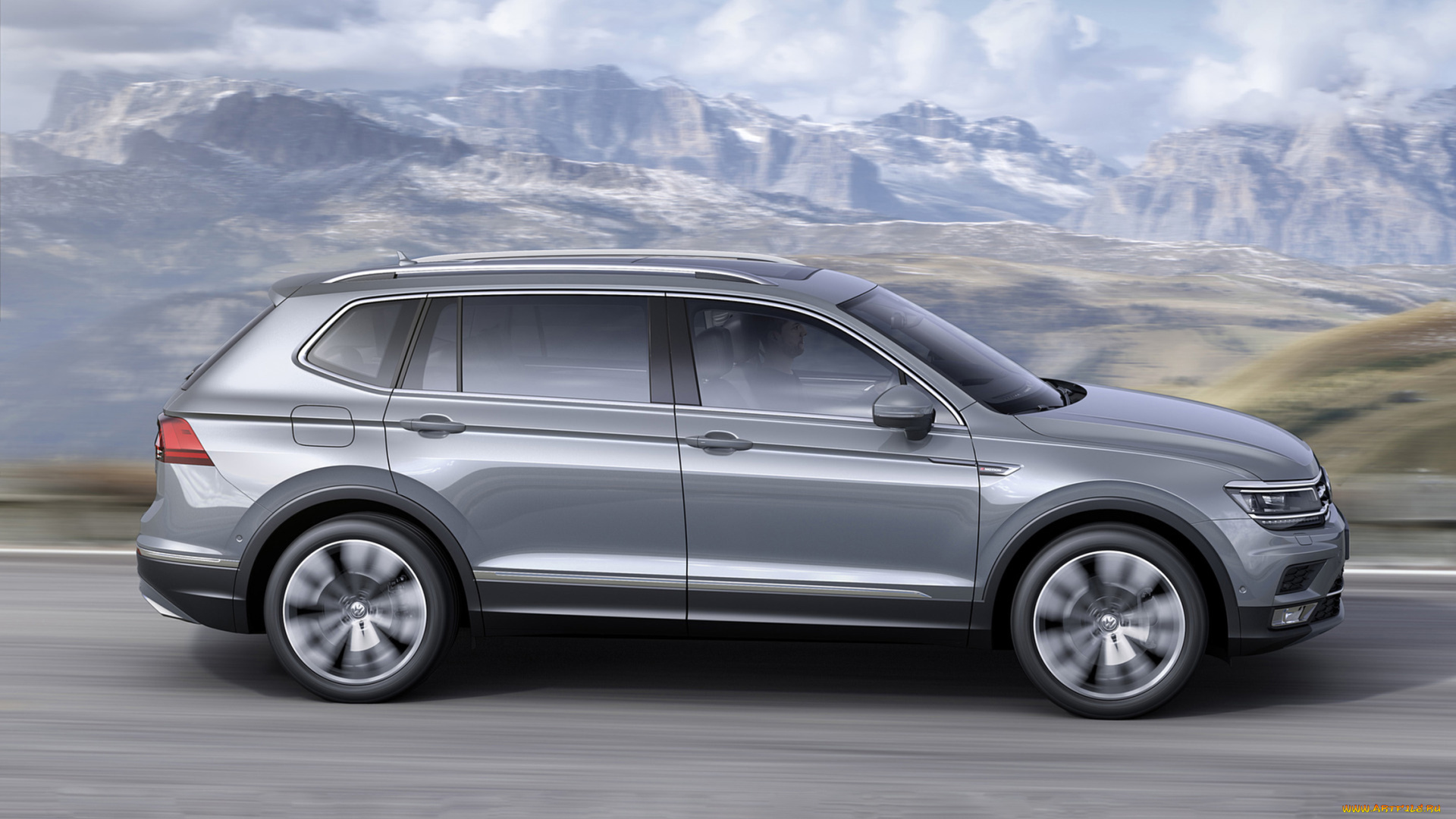 volkswagen, tiguan, allspace, highline, 4motion, 2018, автомобили, volkswagen, tiguan, allspace, highline, 4motion, 2018