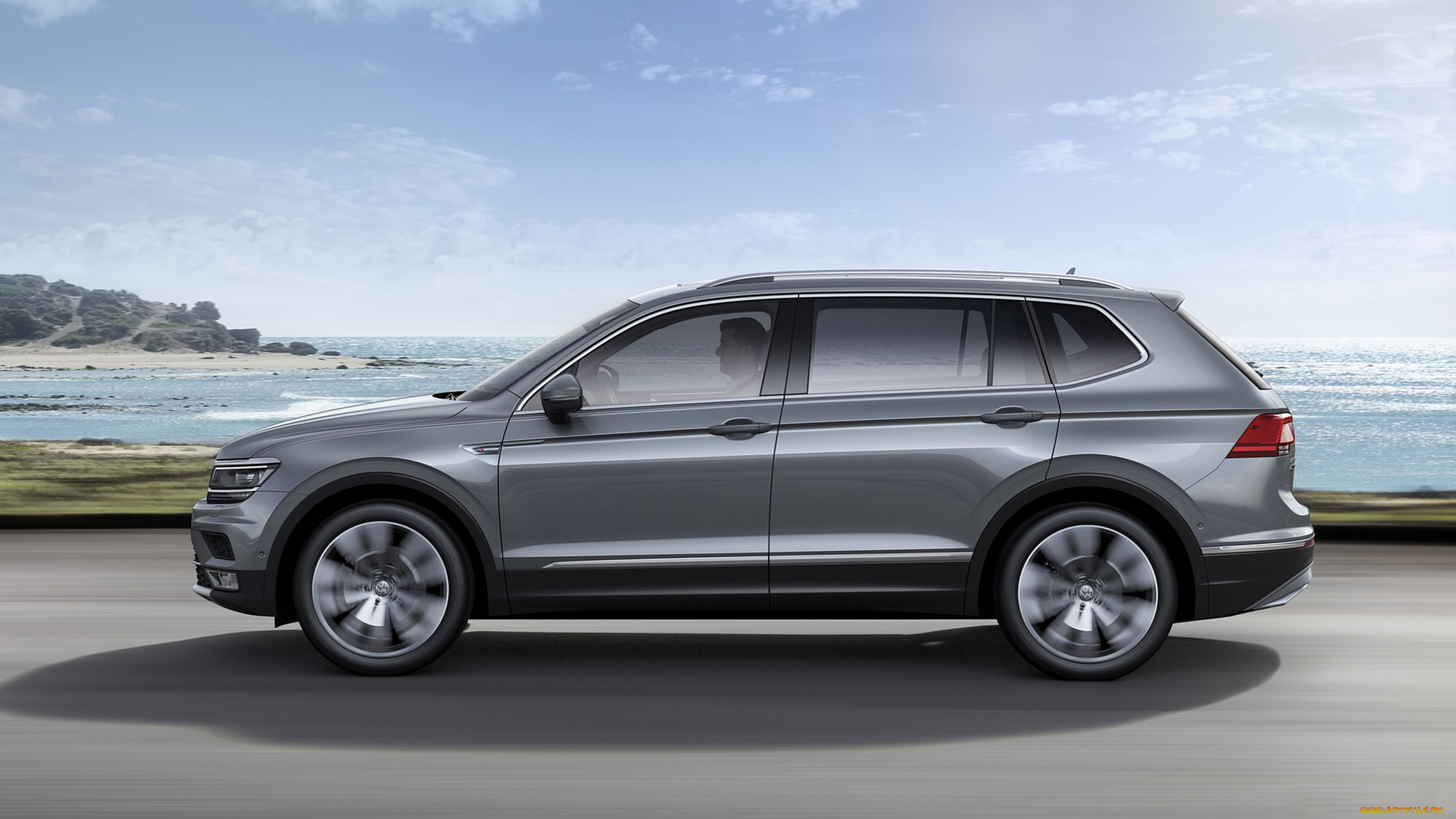 volkswagen, tiguan, allspace, highline, 4motion, 2018, автомобили, volkswagen, tiguan, allspace, highline, 4motion, 2018