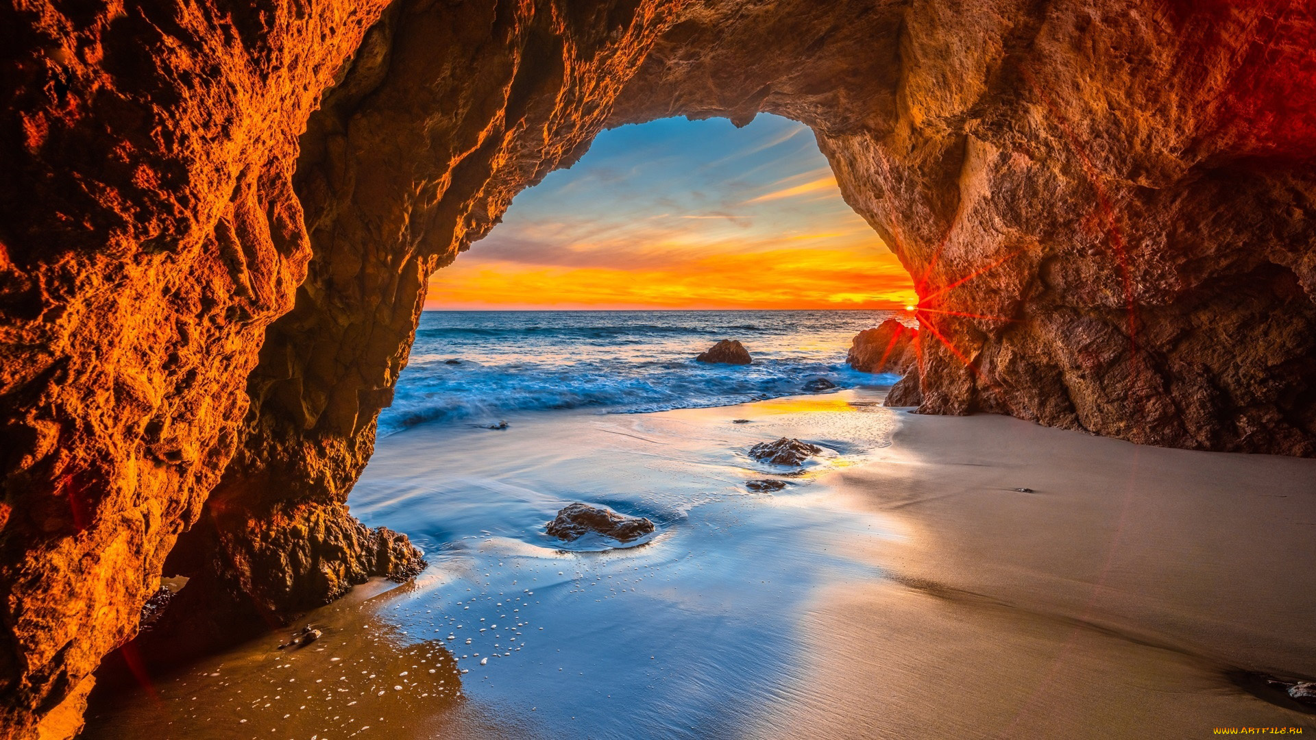 malibu, california, el, matador, beach, природа, побережье, el, matador, beach