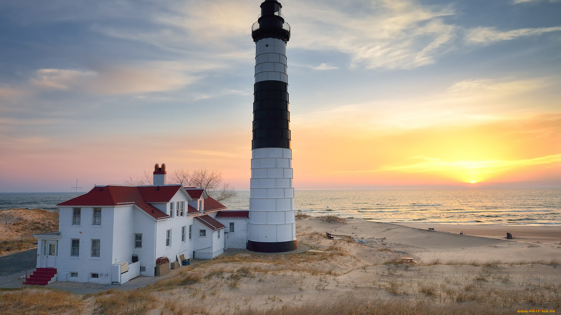 big, sable, point, lighthouse, mason, county, michigan, природа, маяки, big, sable, point, lighthouse, mason, county