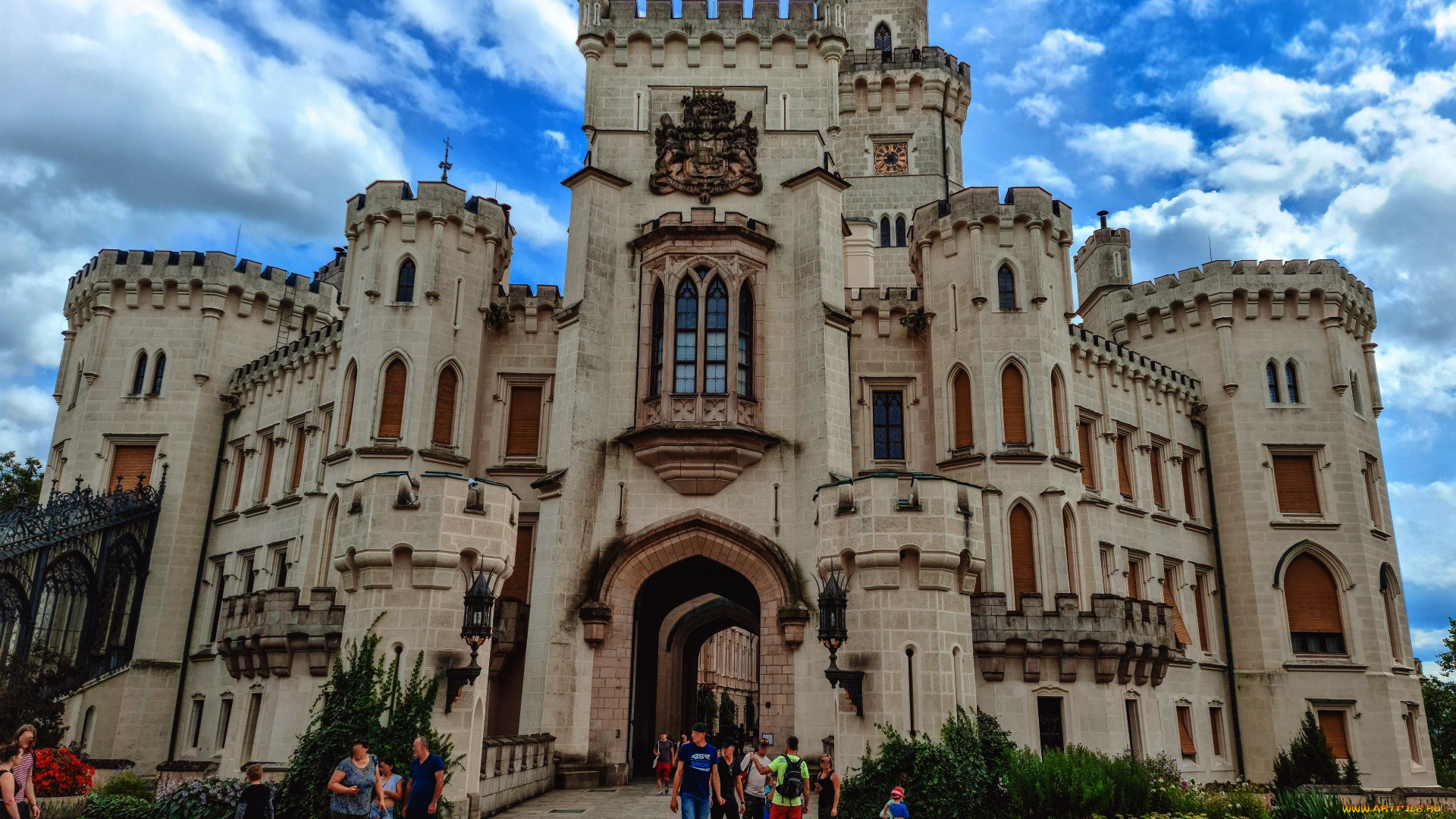 castle, hlubokа, nad, vltavou, города, замки, чехии, castle, hlubokа, nad, vltavou