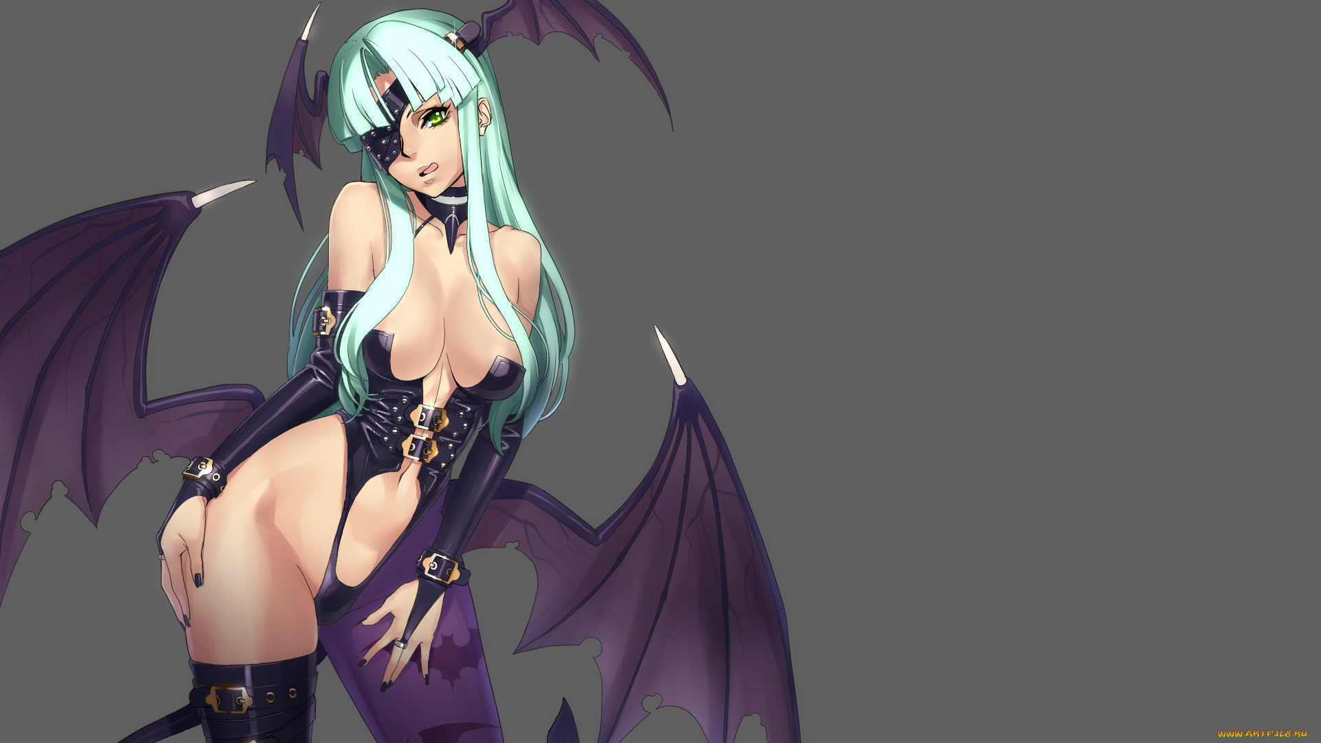 аниме, night, warriors, morrigan, aensland, darkstalkers