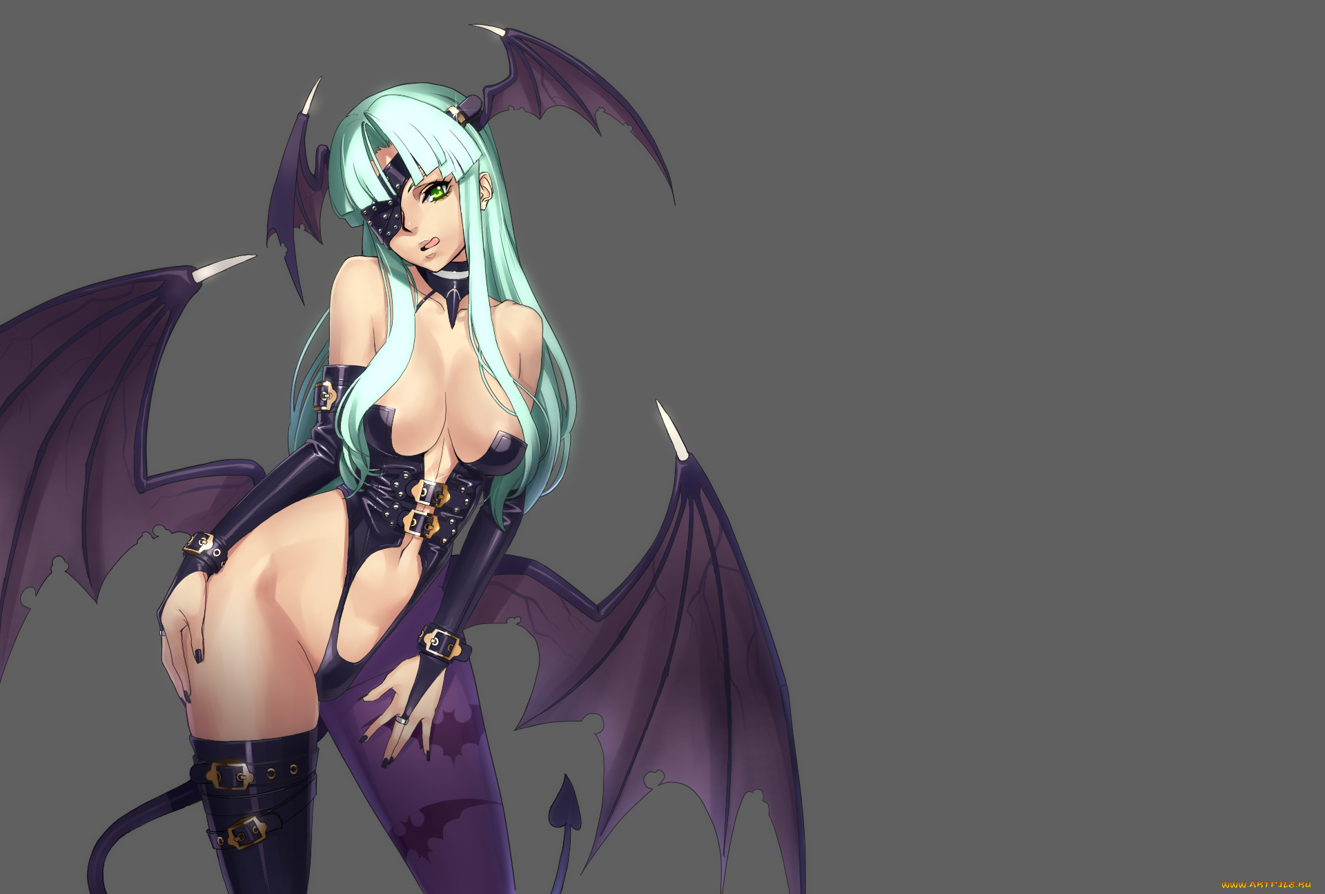 аниме, night, warriors, morrigan, aensland, darkstalkers