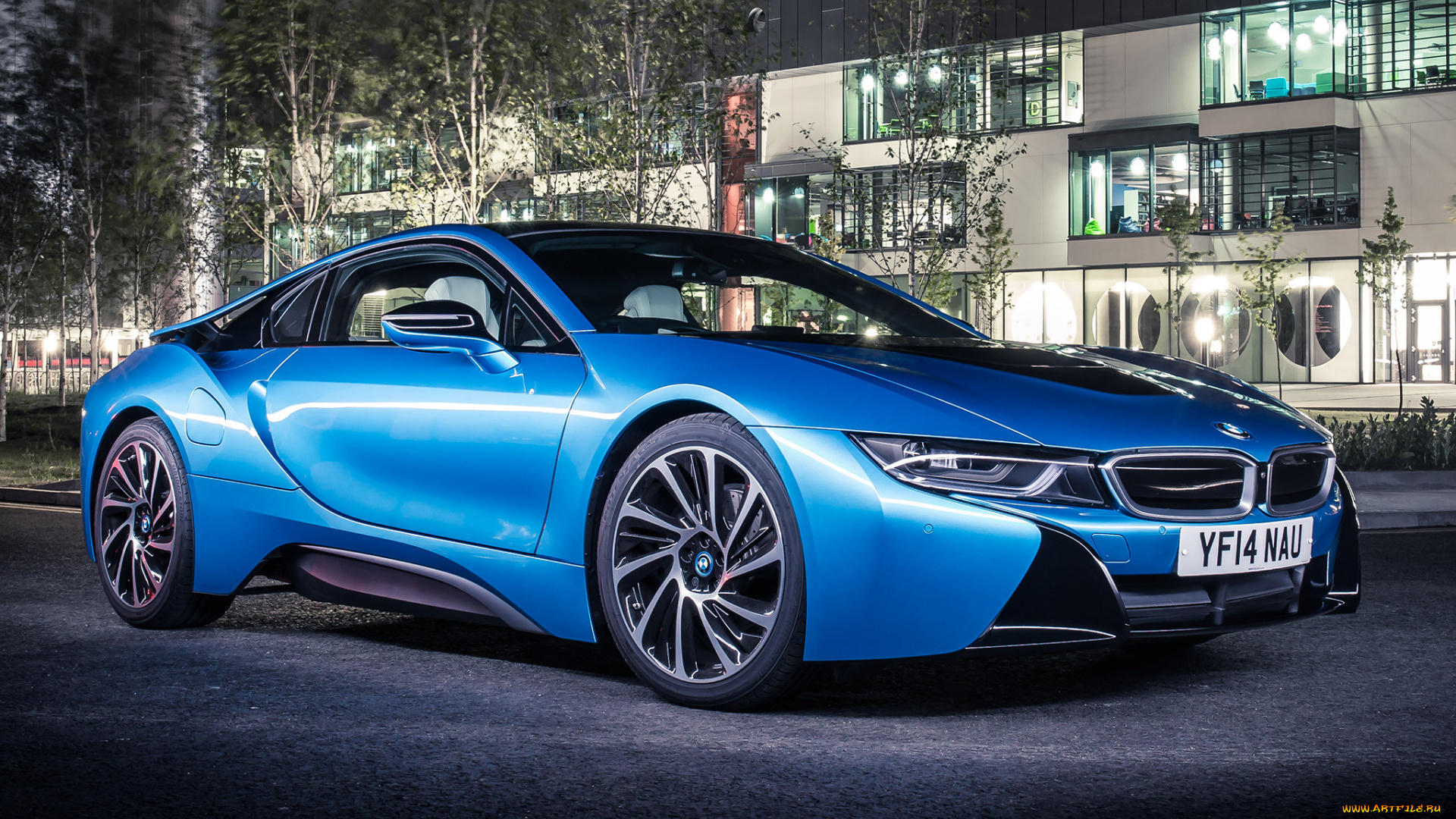 автомобили, bmw, 2014г, uk-spec, i8, синий