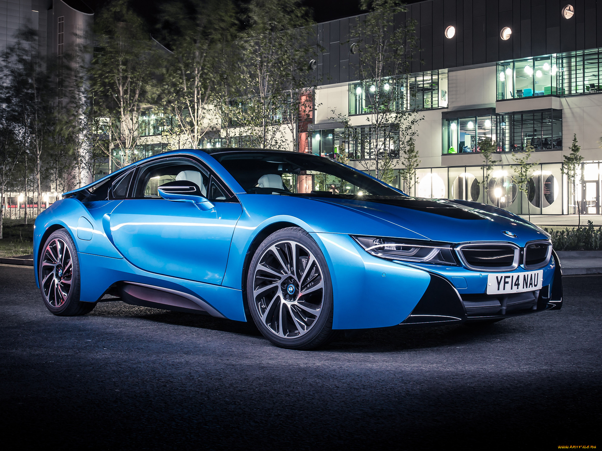 автомобили, bmw, 2014г, uk-spec, i8, синий