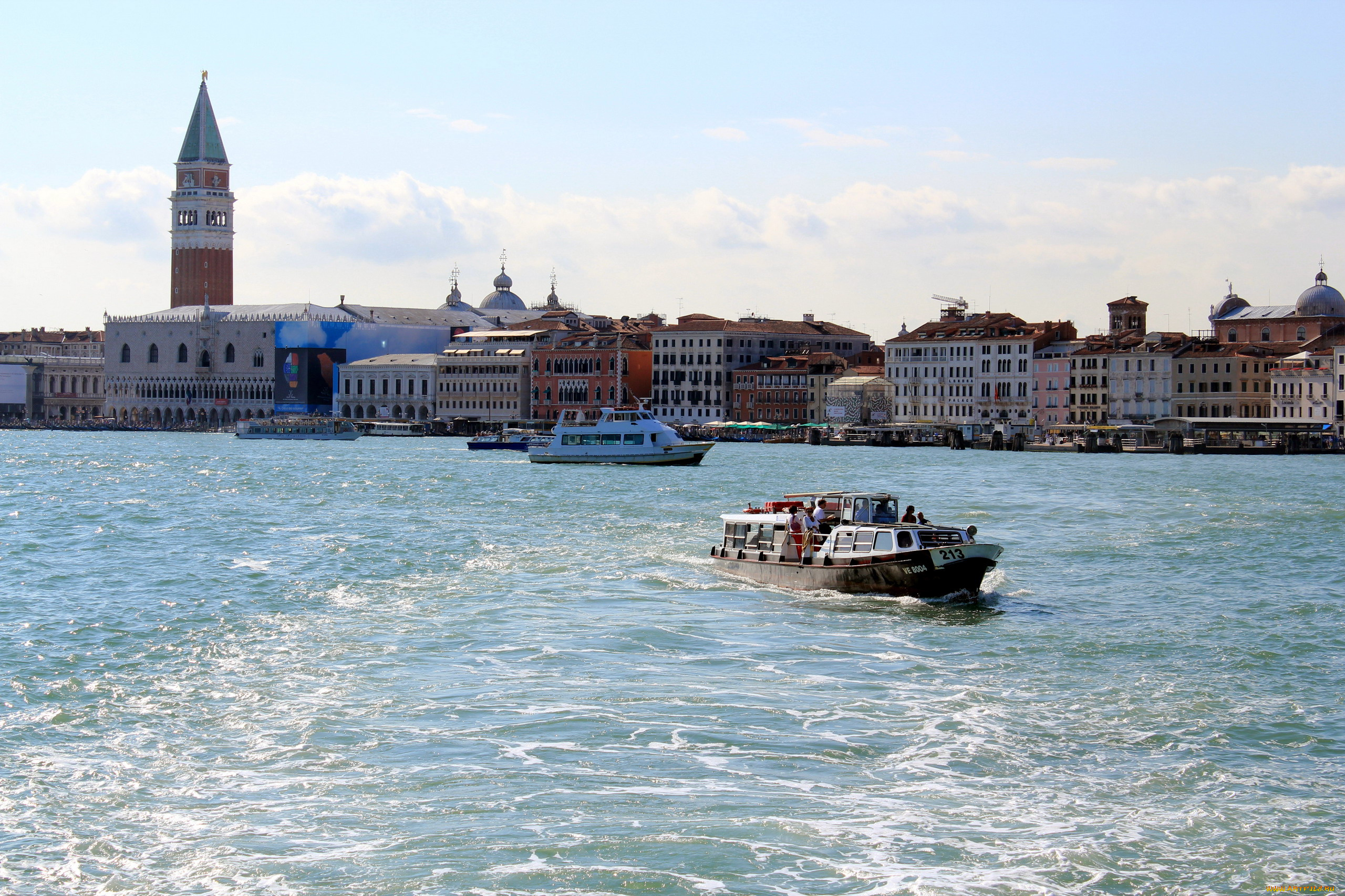 города, венеция, , италия, яхта, катера, лодки, вода, здания
