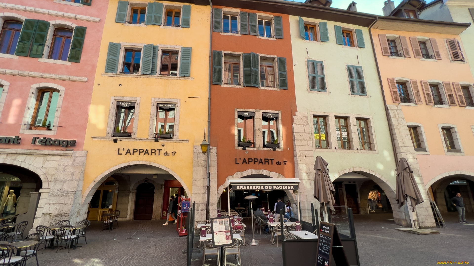 annecy, france, города, -, улицы, , площади, , набережные