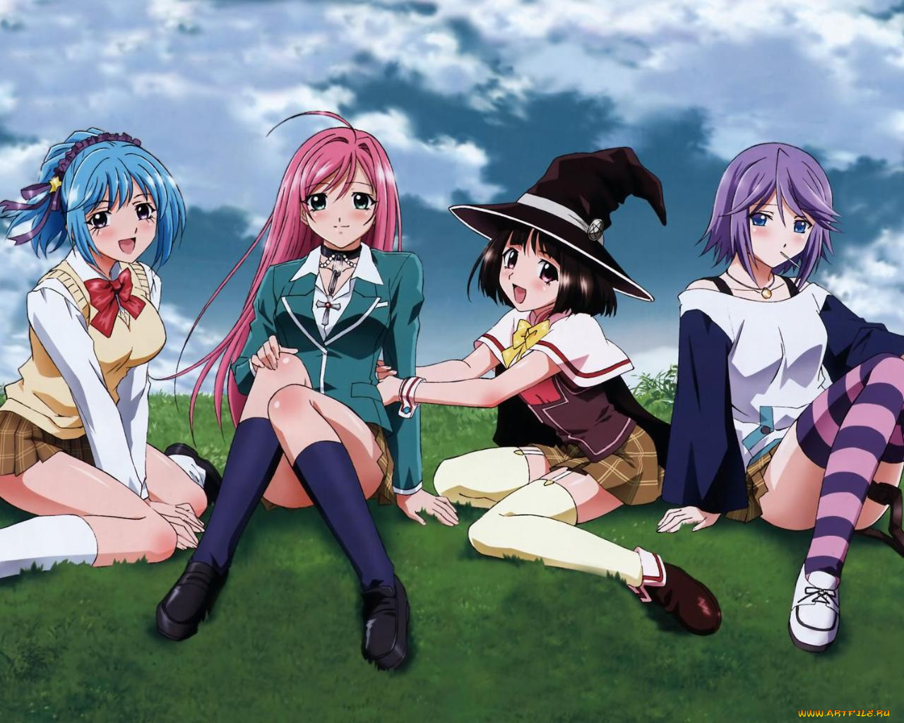 аниме, rosario, vampire