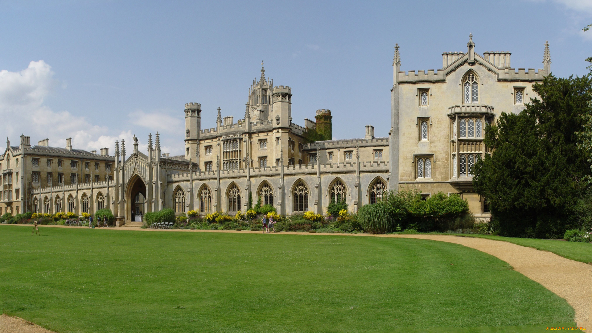 new, court, st, john`s, college, cambridge, города, здания, дома, великобритания