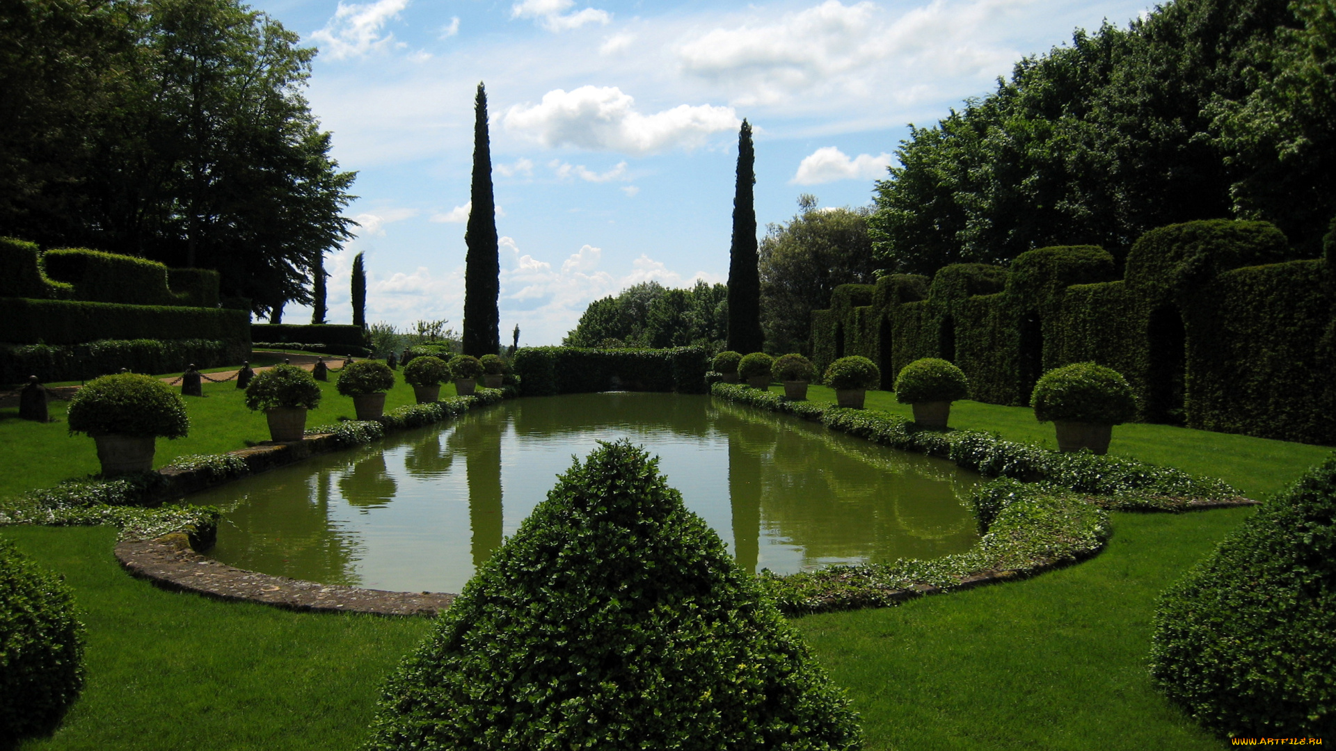 eyrignac, франция, природа, парк, сад