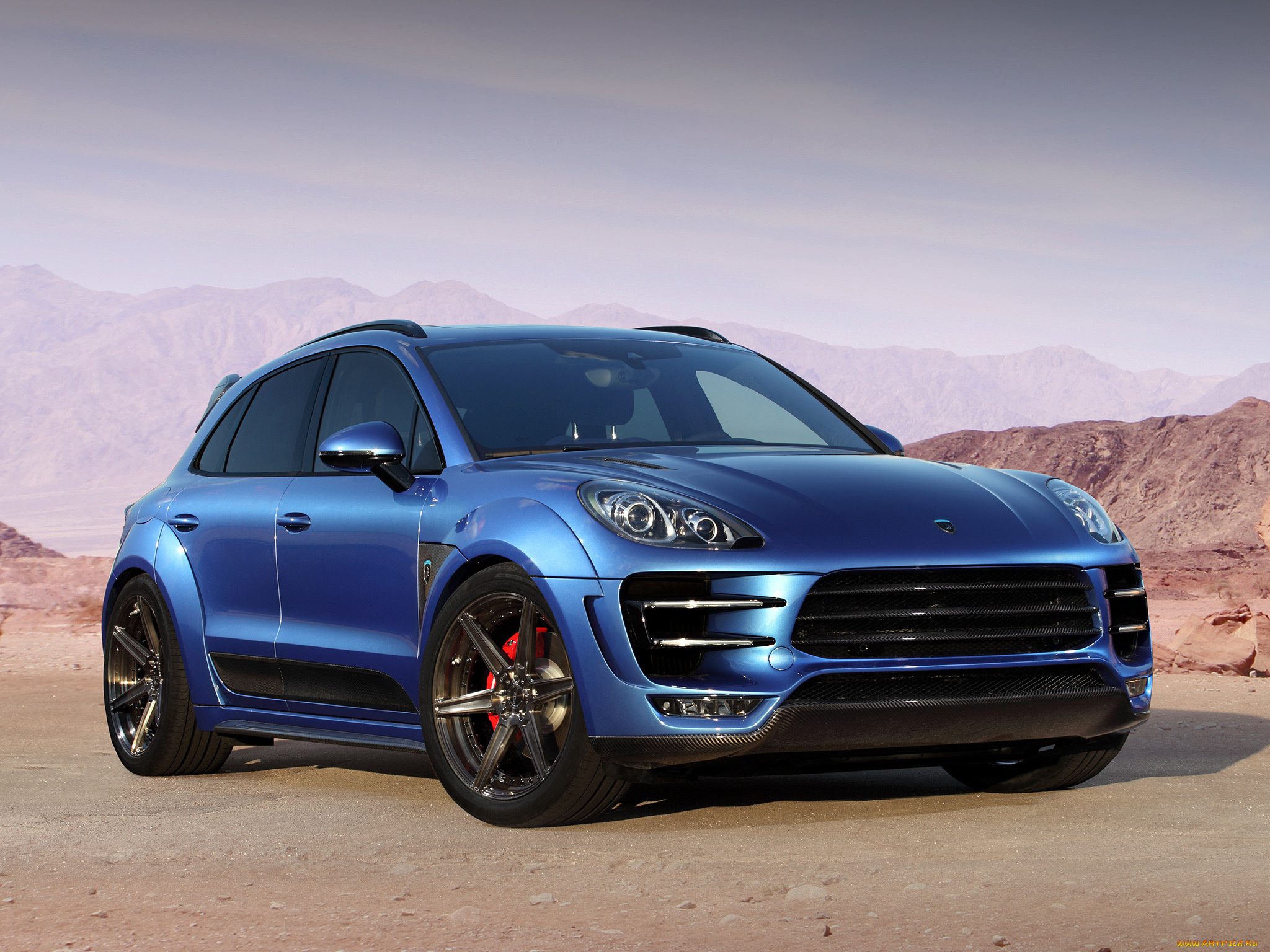 автомобили, porsche, macan, синий, 2014г, topcar, 95b, ursa