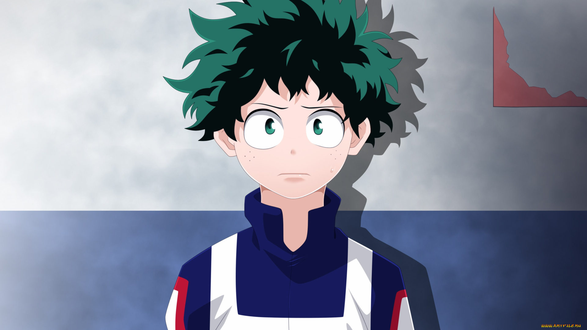 аниме, boku, no, hero, academia, изуку