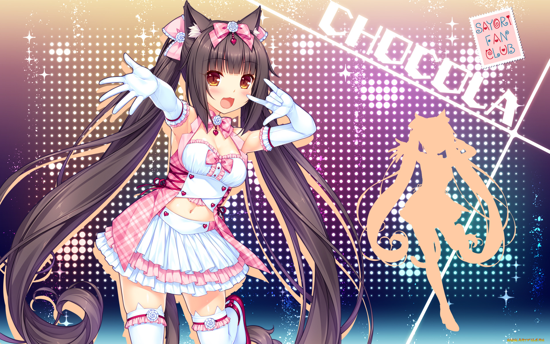 аниме, nekopara, chocola