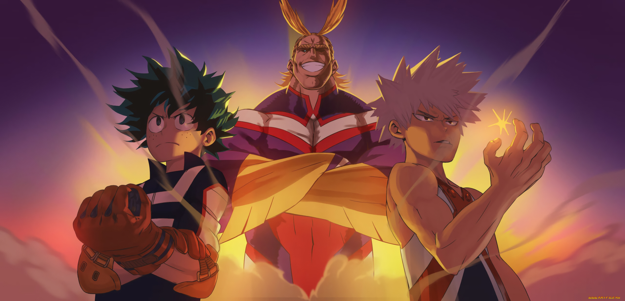 аниме, boku, no, hero, academia, герои